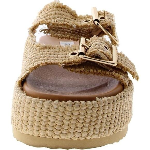 Steve Madden Women's Karrigan Slide Sandal, Natural Size 6.5 - Picture 3 of 3